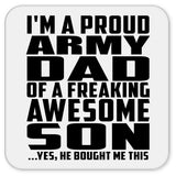 Proud Army Dad Of Awesome Son - Drink Coaster