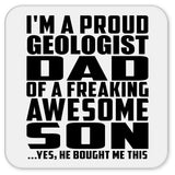 Proud Geologist Dad Of Awesome Son - Drink Coaster