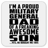 Proud Military General Dad Of Awesome Son - Drink Coaster