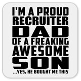 Proud Recruiter Dad Of Awesome Son - Drink Coaster