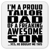 Proud Tailor Dad Of Awesome Son - Drink Coaster