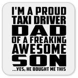 Proud Taxi Driver Dad Of Awesome Son - Drink Coaster
