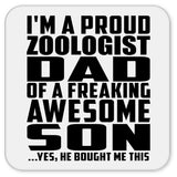 Proud Zoologist Dad Of Awesome Son - Drink Coaster