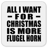 All I Want For Christmas Is More Flugel Horn - Drink Coaster
