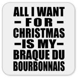 All I Want For Christmas Is My Braque Du Bourbonnais - Drink Coaster