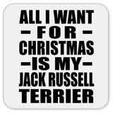 All I Want For Christmas Is My Jack Russell Terrier - Drink Coaster