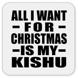 All I Want For Christmas Is My Kishu - Drink Coaster