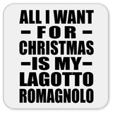 All I Want For Christmas Is My Lagotto Romagnolo - Drink Coaster