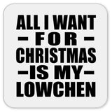 All I Want For Christmas Is My Lowchen - Drink Coaster