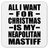 All I Want For Christmas Is My Neapolitan Mastiff - Drink Coaster