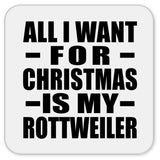 All I Want For Christmas Is My Rottweiler - Drink Coaster