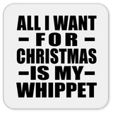 All I Want For Christmas Is My Whippet - Drink Coaster