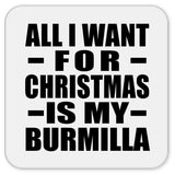 All I Want For Christmas Is My Burmilla - Drink Coaster