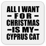 All I Want For Christmas Is My Cyprus Cat - Drink Coaster