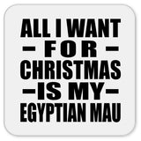 All I Want For Christmas Is My Egyptian Mau - Drink Coaster