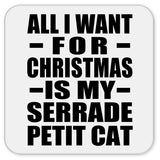 All I Want For Christmas Is My Serrade Petit Cat - Drink Coaster