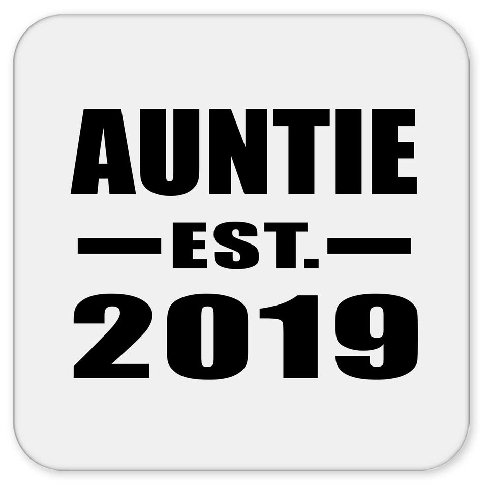 Auntie Established EST. 2019 - Drink Coaster