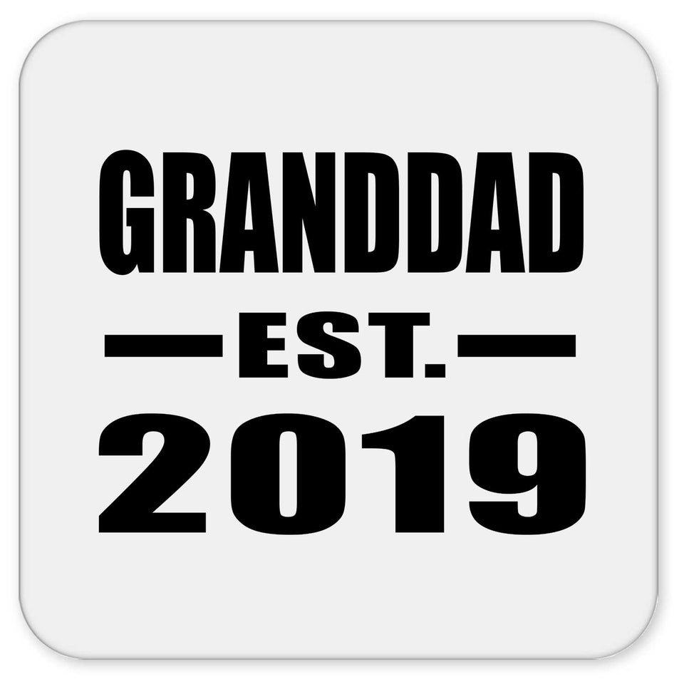 Granddad Established EST. 2019 - Drink Coaster