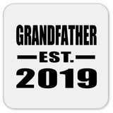 Grandfather Established EST. 2019 - Drink Coaster