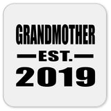 Grandmother Established EST. 2019 - Drink Coaster