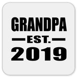 Grandpa Established EST. 2019 - Drink Coaster