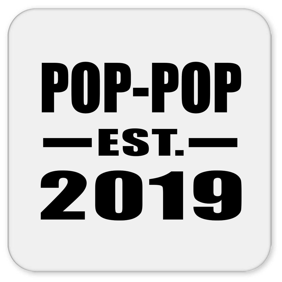 Pop-Pop Established EST. 2019 - Drink Coaster