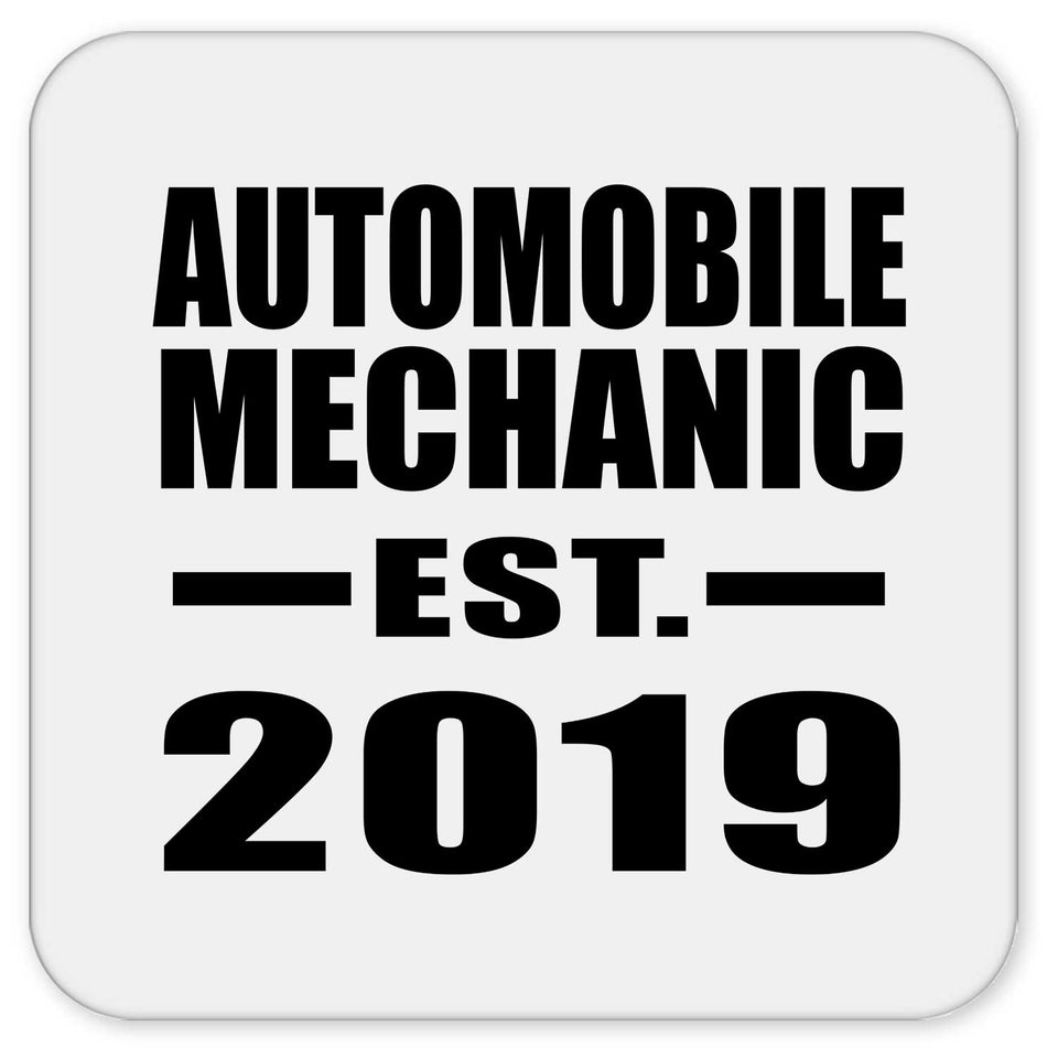 Automobile Mechanic Established EST. 2019 - Drink Coaster