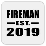 Fireman Established EST. 2019 - Drink Coaster