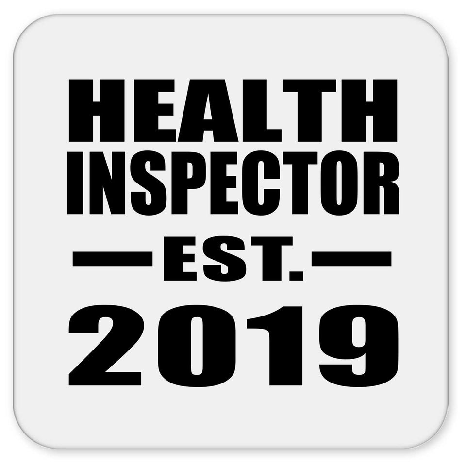 Health Inspector Established EST. 2019 - Drink Coaster