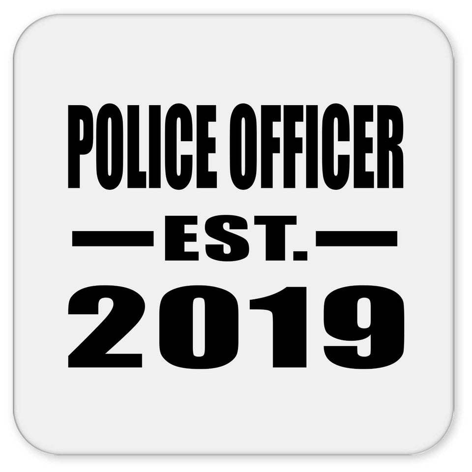 Police Officer Established EST. 2019 - Drink Coaster