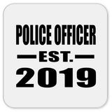 Police Officer Established EST. 2019 - Drink Coaster