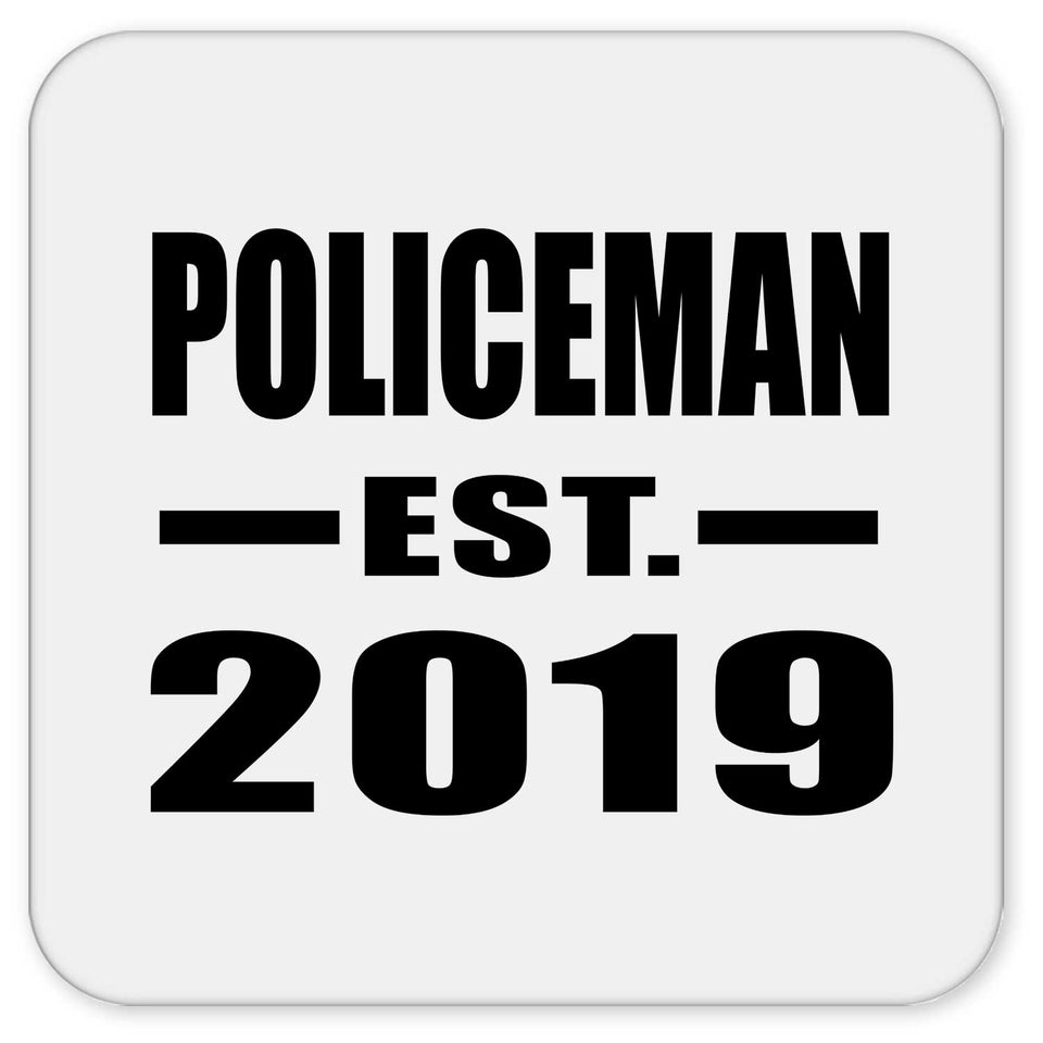 Policeman Established EST. 2019 - Drink Coaster