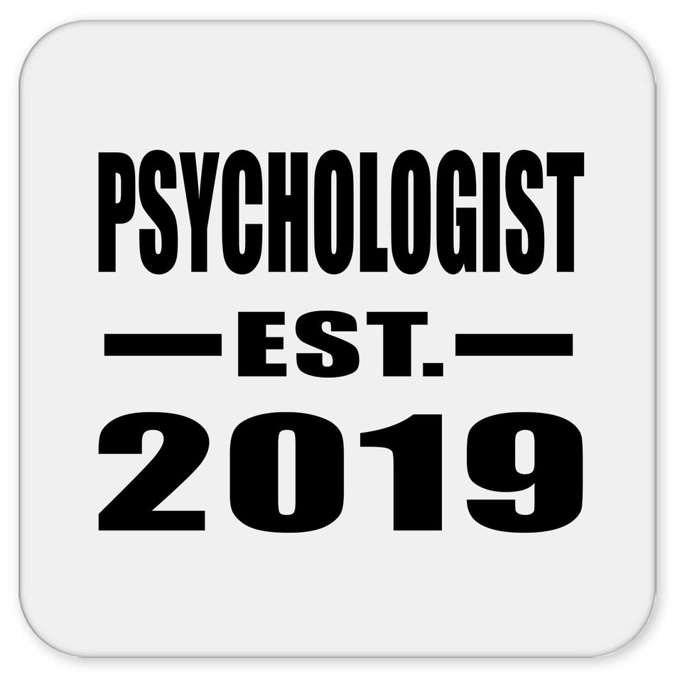 Psychologist Established EST. 2019 - Drink Coaster