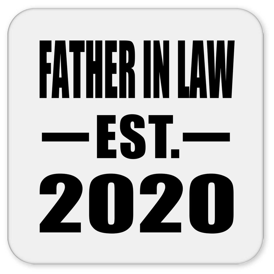 Father In Law Established EST. 2020 - Drink Coaster
