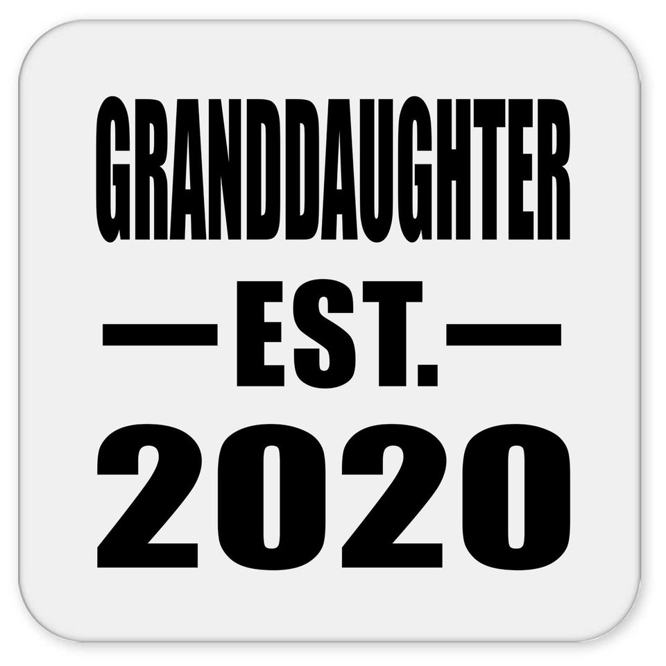 Granddaughter Established EST. 2020 - Drink Coaster