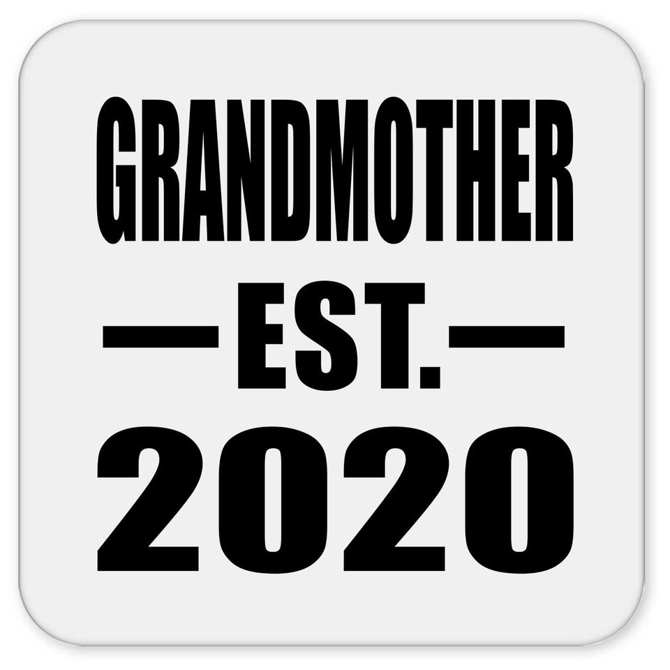 Grandmother Established EST. 2020 - Drink Coaster