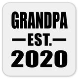 Grandpa Established EST. 2020 - Drink Coaster