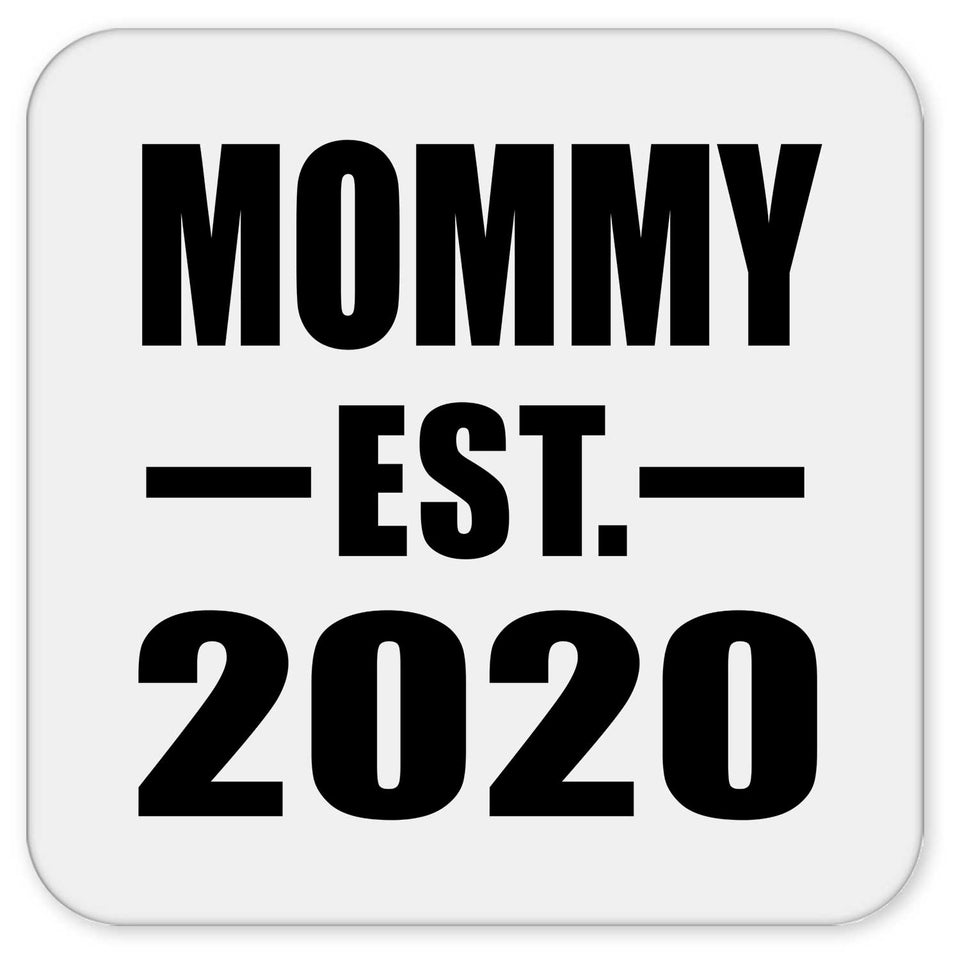 Mommy Established EST. 2020 - Drink Coaster
