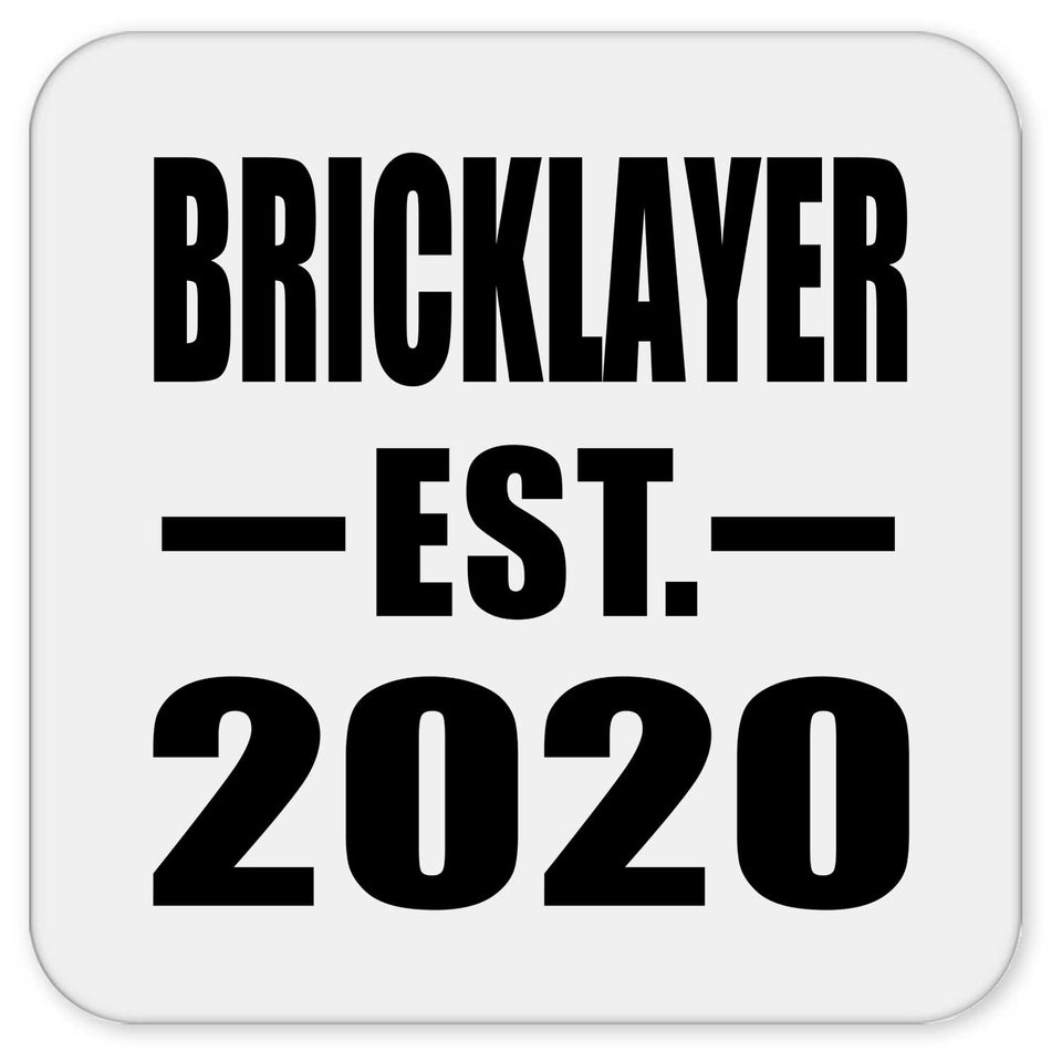 Bricklayer Established EST. 2020 - Drink Coaster