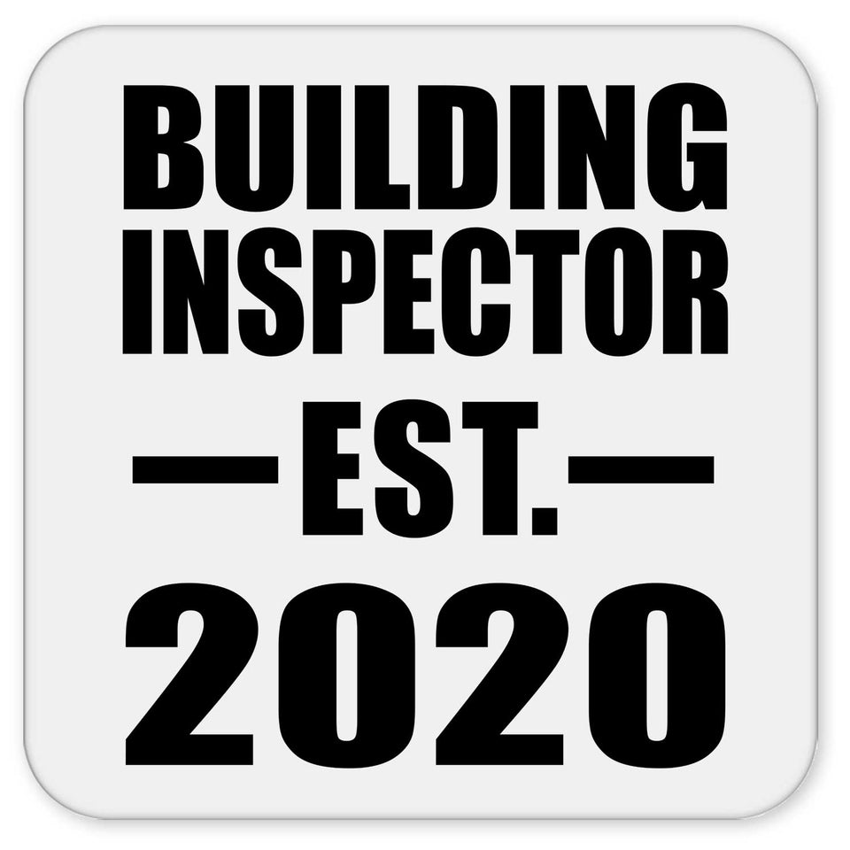 Building Inspector Established EST. 2020 - Drink Coaster