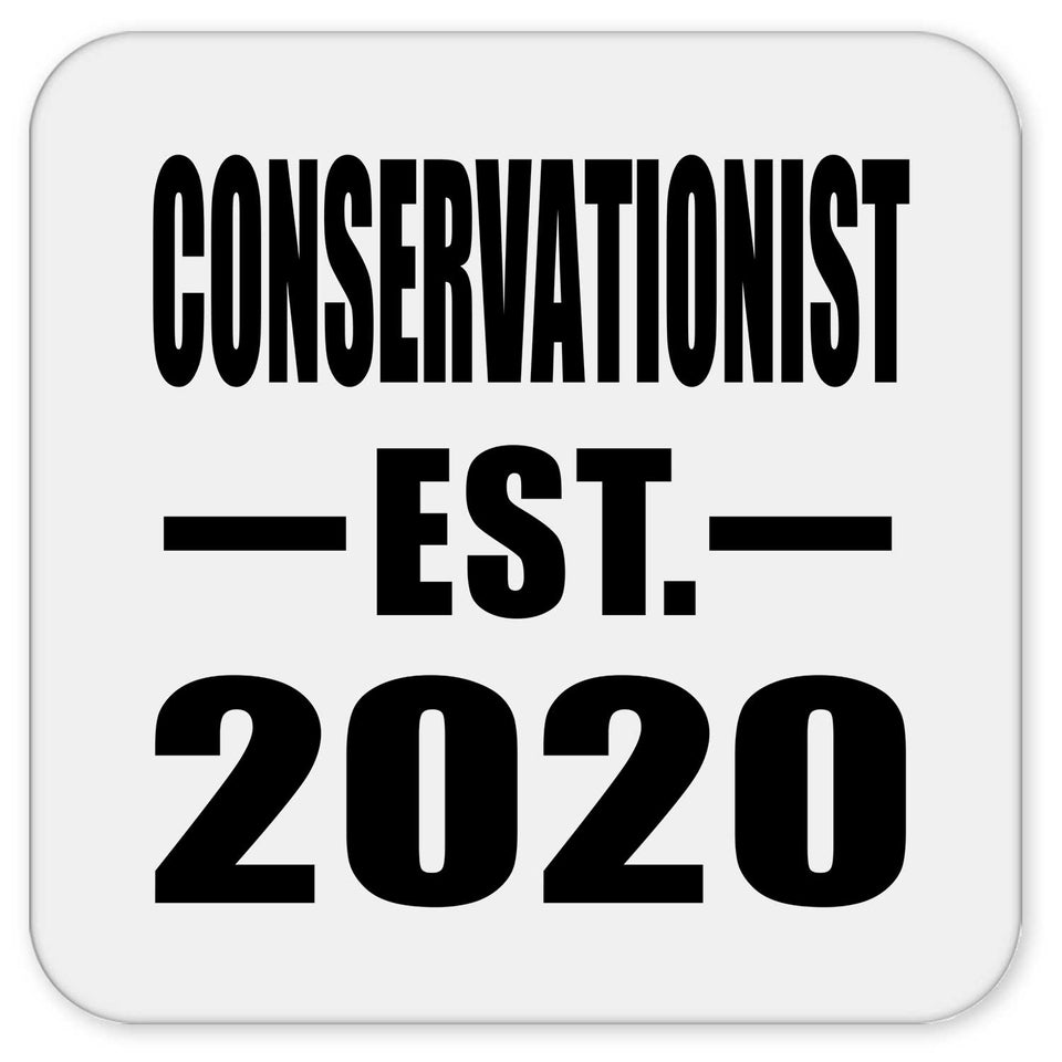 Conservationist Established EST. 2020 - Drink Coaster