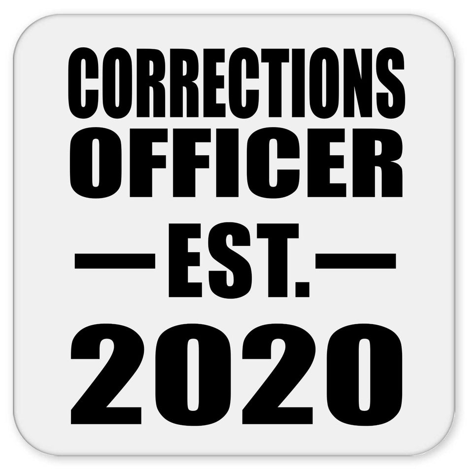 Corrections Officer Established EST. 2020 - Drink Coaster