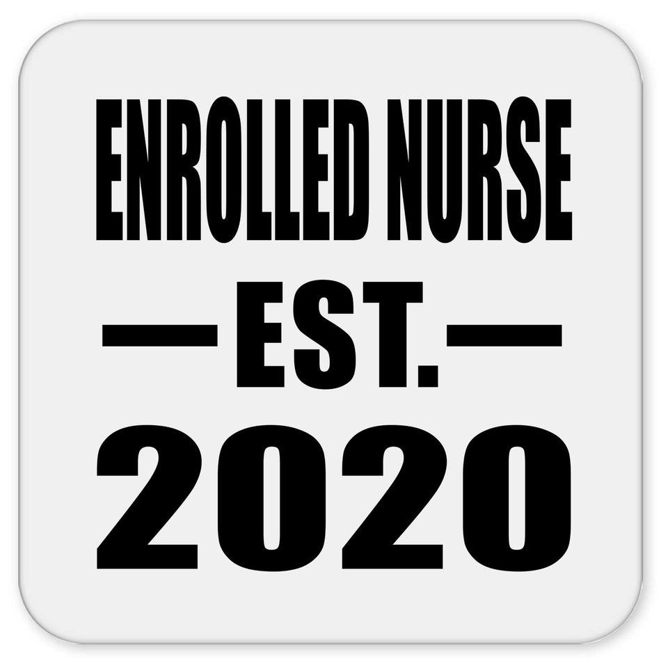 Enrolled Nurse Established EST. 2020 - Drink Coaster