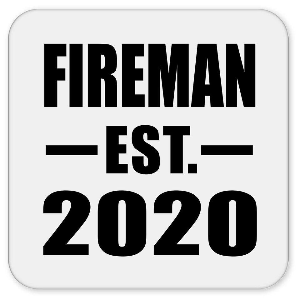 Fireman Established EST. 2020 - Drink Coaster