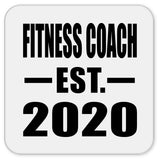 Fitness Coach Established EST. 2020 - Drink Coaster
