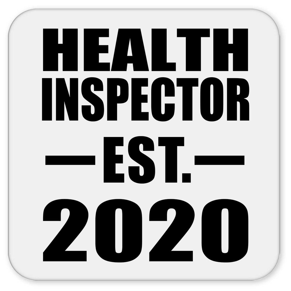 Health Inspector Established EST. 2020 - Drink Coaster
