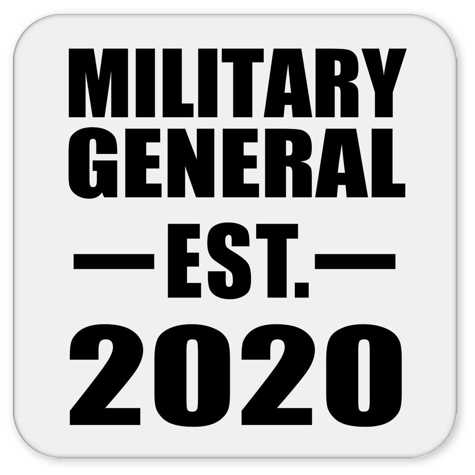 Military General Established EST. 2020 - Drink Coaster