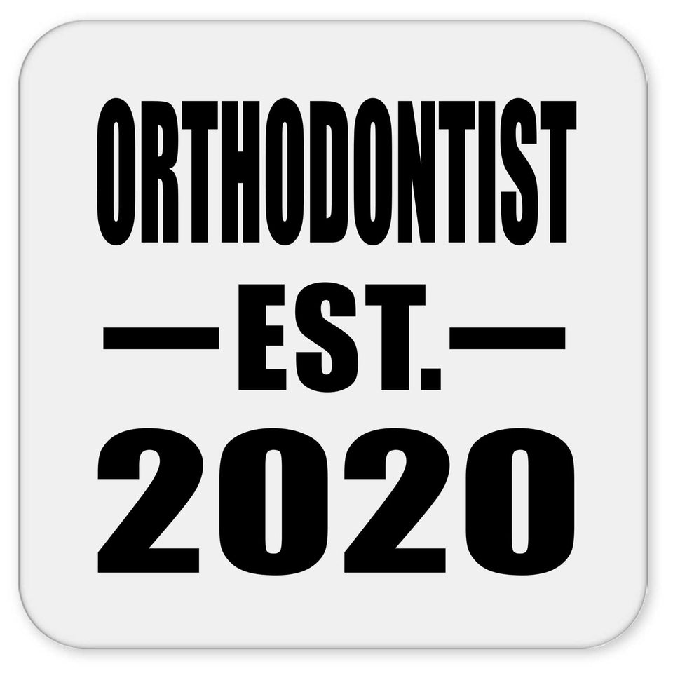Orthodontist Established EST. 2020 - Drink Coaster