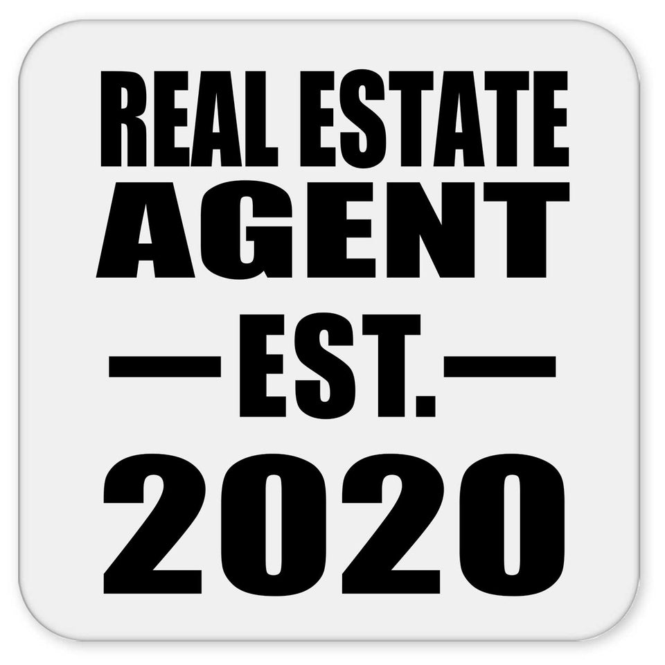Real Estate Agent Established EST. 2020 - Drink Coaster