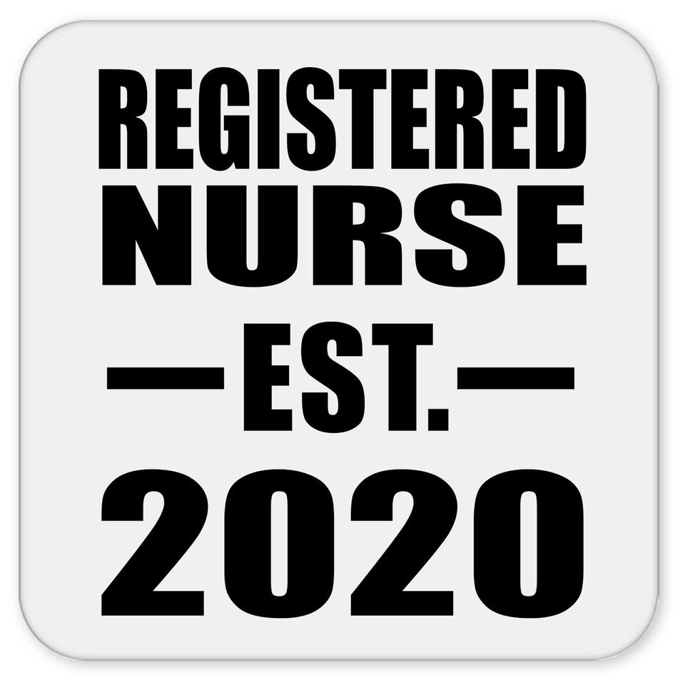 Registered Nurse Established EST. 2020 - Drink Coaster